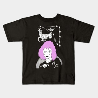 Capricorn by Allie Hartley Kids T-Shirt